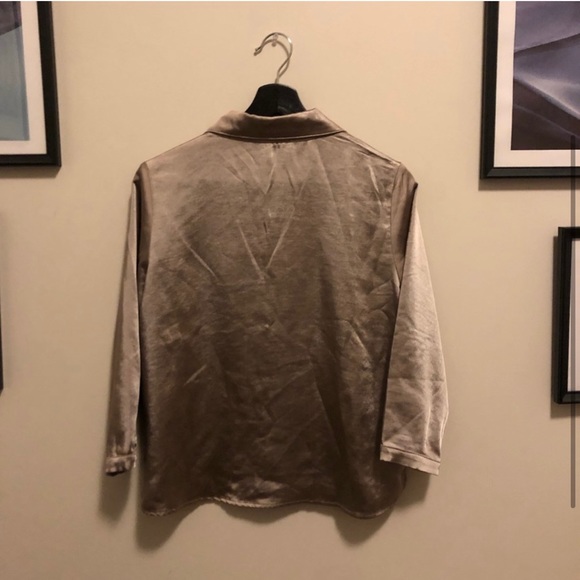 Monk and Lou Satin Button-Down shirt - Picture 3 of 3